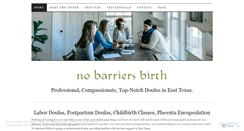 Desktop Screenshot of nobarriersbirth.com