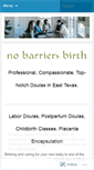 Mobile Screenshot of nobarriersbirth.com
